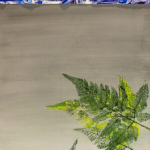 Good Lucky Plant II,oil on canvas 60x30,Oldham England2020