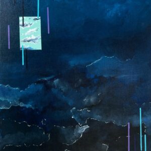Sky Portal 3, acrylic on canvas, 40 x 30 cm
